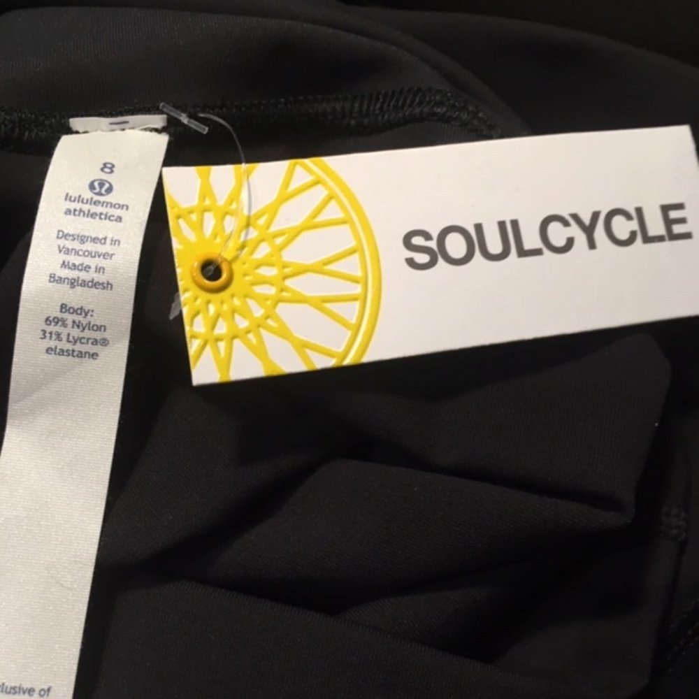 Lululemon Soulcycle Black Wunder Under Crop Size 8 New Tags - Picture 7 of 8